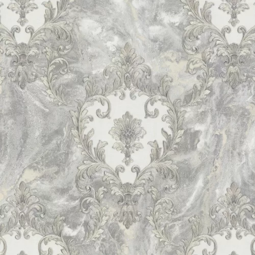 Carrara Best olasz luxus drapp-szürke-barna lágyan csillámló márvány mintás tapéta 82603