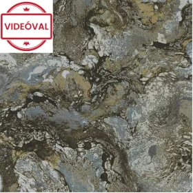   Carrara Best olasz luxus szürke-fekete-kék-barna lágyan csillámló márvány mintás tapéta 82663