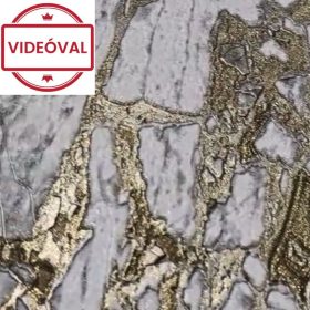   Fehér-szürke repedezett hatású márvány mintás olasz luxus tapéta 84603
