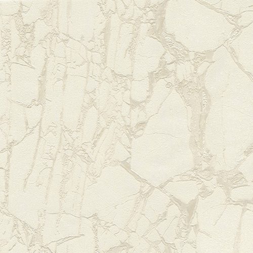 Halvány drapp lágyan aranyosan csillámló repedezett hatású márvány mintás olasz luxus tapéta 84604