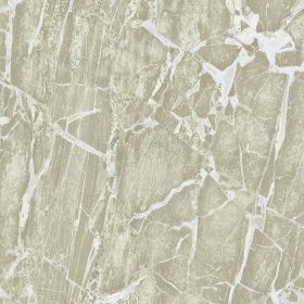   Homokszín-törtfehér fénylő arany repedezett hatású márvány mintás olasz luxus tapéta 84605