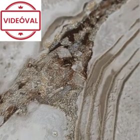   Exkluzív bézses-barnás árnyalatú szemcsés márvány mintás olasz luxus tapéta 84653