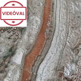   Páratlan zöldesbarna és élénk árnyalatú szemcsés márvány mintás olasz luxus tapéta 84656