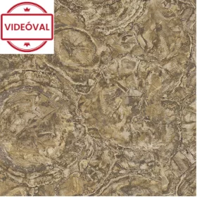   Carrara Best olasz luxus barna-fekete- szürke félbe vágott kőzet hatású tapéta 85615