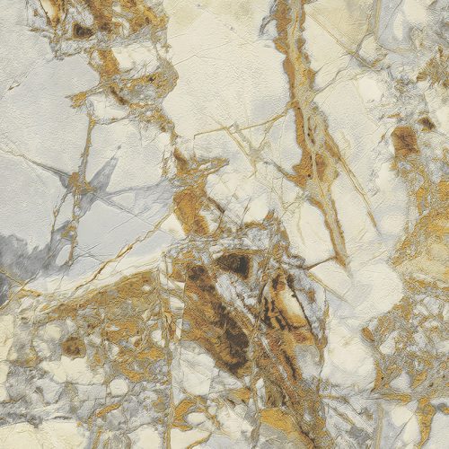 Carrara 4. drapp-szürke-aranybarna exkluzív márvány mintás tapéta 86620
