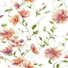 Novamur Oriana narancssárga virág mintás vlies tapéta 89023
