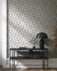 Novamur Oriana lila 3D geometriai mintás vlies tapéta 89030