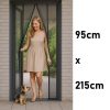 Lamellás szúnyogháló ajtóra – 95 x 215 cm | Friss levegő, rovarok nélkül