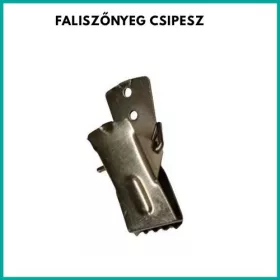   Faliszőnyeg csipesz – elegáns rögzítő, ezüstösen modern