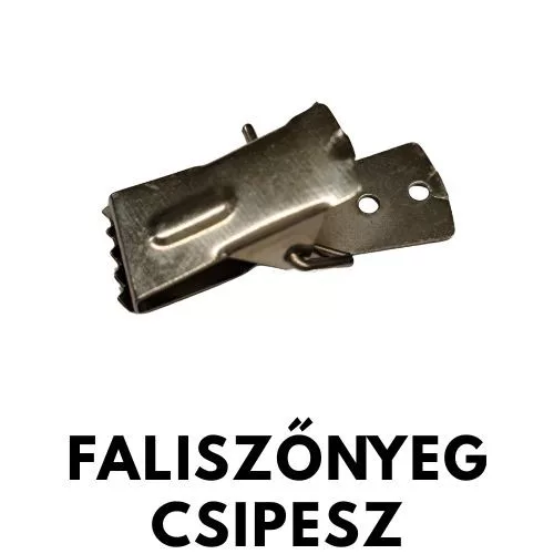 Faliszőnyeg csipesz – elegáns rögzítő, ezüstösen modern