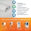 Festhető fehér vlies Designed in White tapéta   95679-1