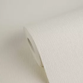   Krémszín, önmagában mintás tapéta Designed in White   95872-1