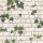 Törtfehér köves alapon zöld borostyán mintás tapéta 9804-34