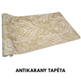 Barokk mintás tapéta – Antikarany dekorral, drapp alapon