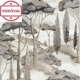   Arcadia fehér alapon barna-szürke fás mintás tapéta A69201