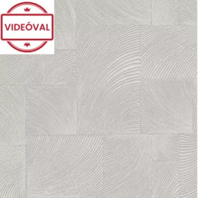   Omura szürkésbarna kockás, hullámos mintás tapéta A71501