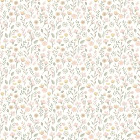   Sweet Dreams Gyerekszobai fehér-rózsaszín virágos tapéta A830203