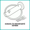 Szimpla konzol dekortartóval