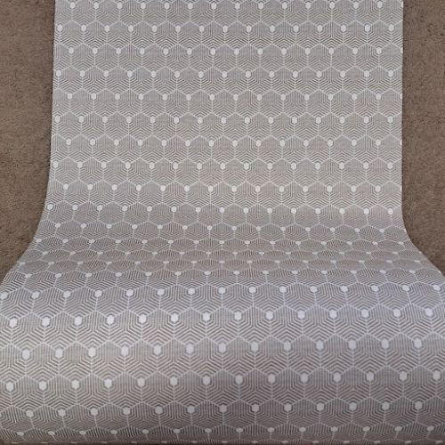 Kitti 291 Geometria mintás barna futószőnyeg