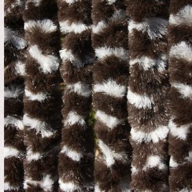 Bozont függöny 90 x 200cm sötétbarna fehér csíkos 