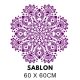 Ornamentális Mandala Stencil 1010