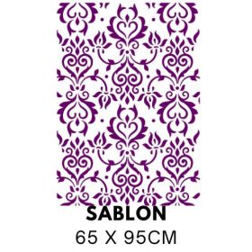 Barokk damaszt mintás festősablon 5084