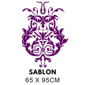 Barokk címer mintás festősablon 5137