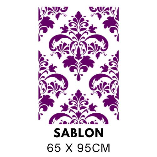 Nagymintás damaszt festősablon 5139