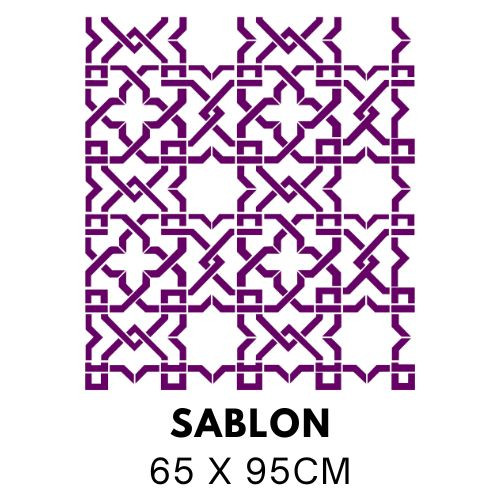 Csillag alakú marokkói mintás festősablon 5167