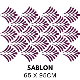 Legyező mintás festősablon 5179