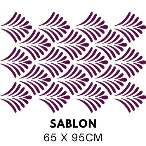 Legyező mintás festősablon 5179