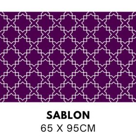 Arabeszk négyzet mintás festősablon 5242