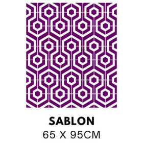 Modern Hexagon Faldekor Sablon 5247