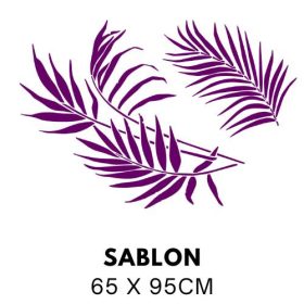 Pálmalevél szett sablon 5288