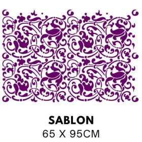 Virágos indás minta sablon 5298