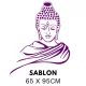 Buddha fej sablon 5302