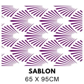 Art Deco  legyezőmotívum sablon