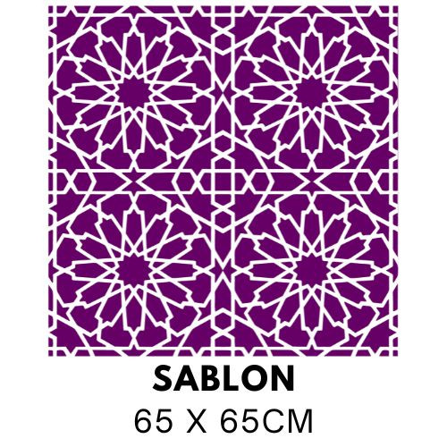 Arabeszk négyzet sablon 5319