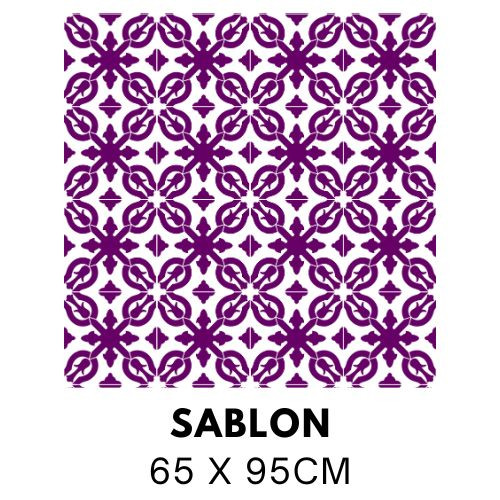 Sűrű cementlap mintás sablon 5337