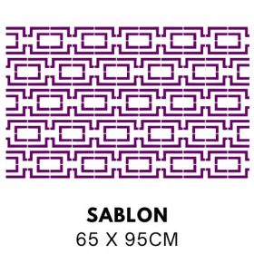 Art deco mintás festősablon 5341