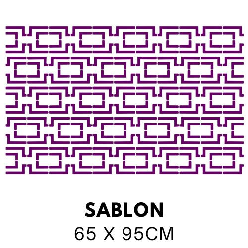 Art deco mintás festősablon 5341