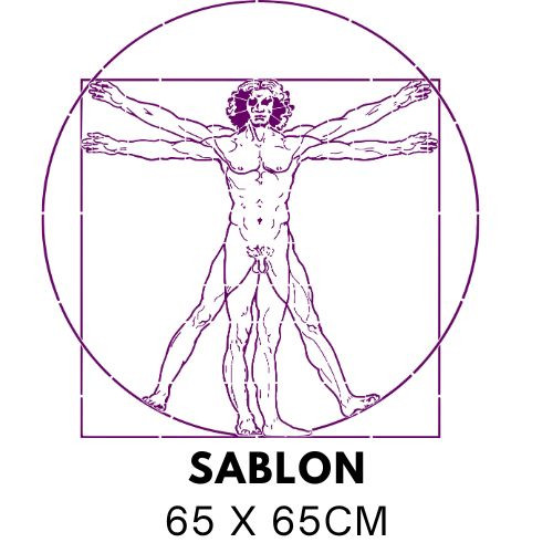 Vitruvius-tanulmány sablon 5360