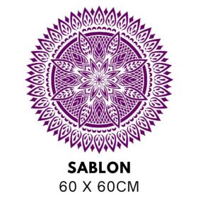 Ornamentális Mandala Stencil 5430