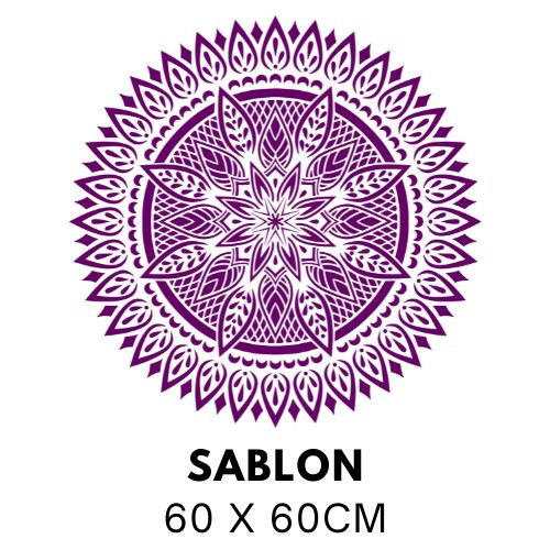 Ornamentális Mandala Stencil 5430
