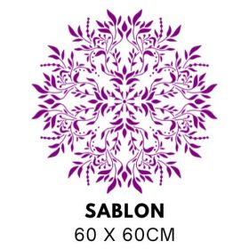 Ornamentális Mandala Stencil 5470