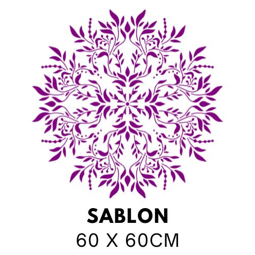 Ornamentális Mandala Stencil 5470