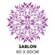 Ornamentális Mandala Stencil 5470