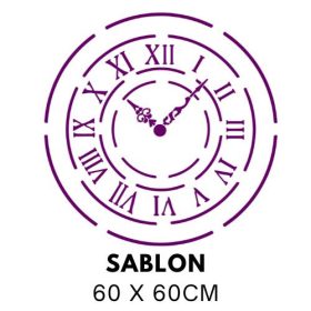 Egyszerű óra festősablon 5509