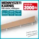 Bükk előlapos mennyezeti AKCIÓS sín 210cm