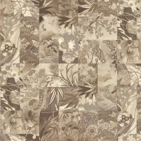   Patchwork mintás barna dekor tapéta 73732  Időtálló elegancia a falon